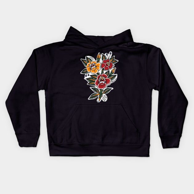 Roses Kids Hoodie by Jewbacca